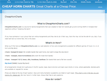 Tablet Screenshot of cheaphorncharts.com